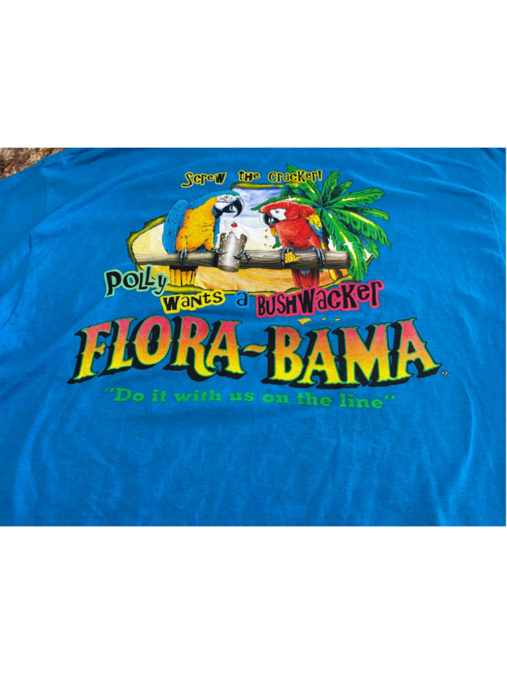 Flora-Bama Parrot Graphic T-Shirt - Picture 2 of 5